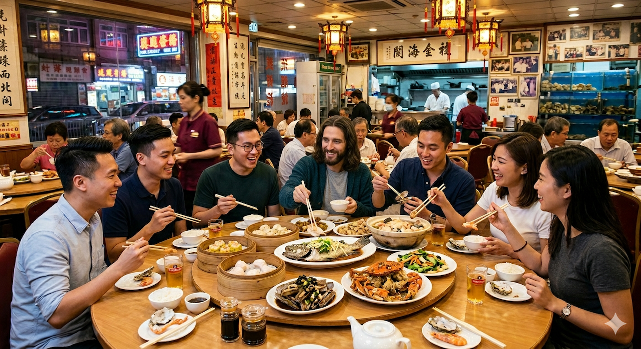 Hey!同耶稣开饭啦~